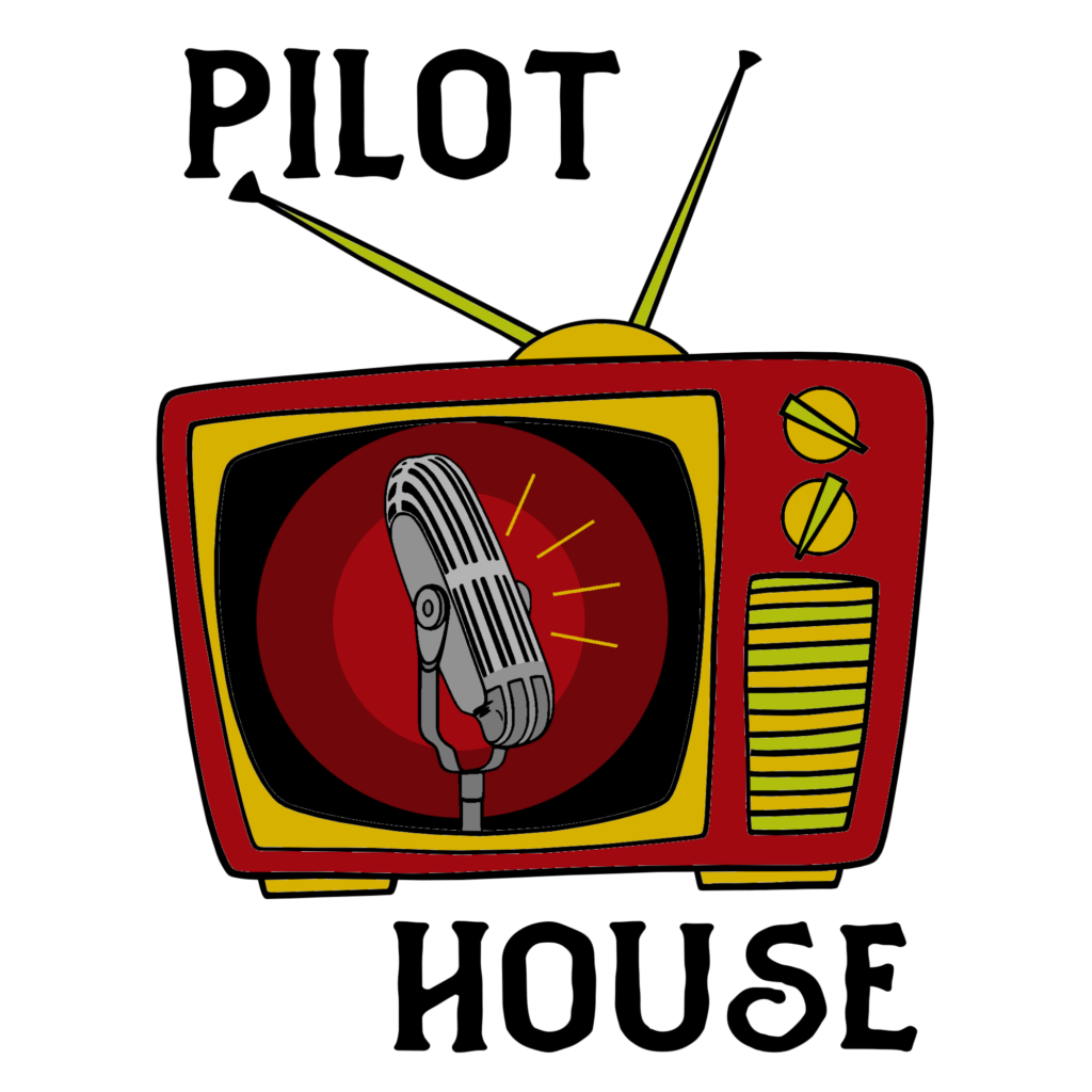 Pilot House logo: a cartoonish television with a microphone on the screen